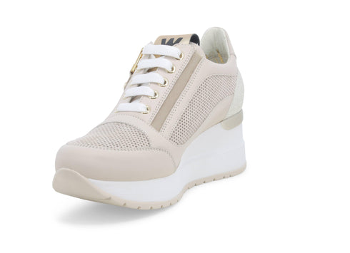 Melluso Donna Sneakers Pelle R20444-222124 Beige